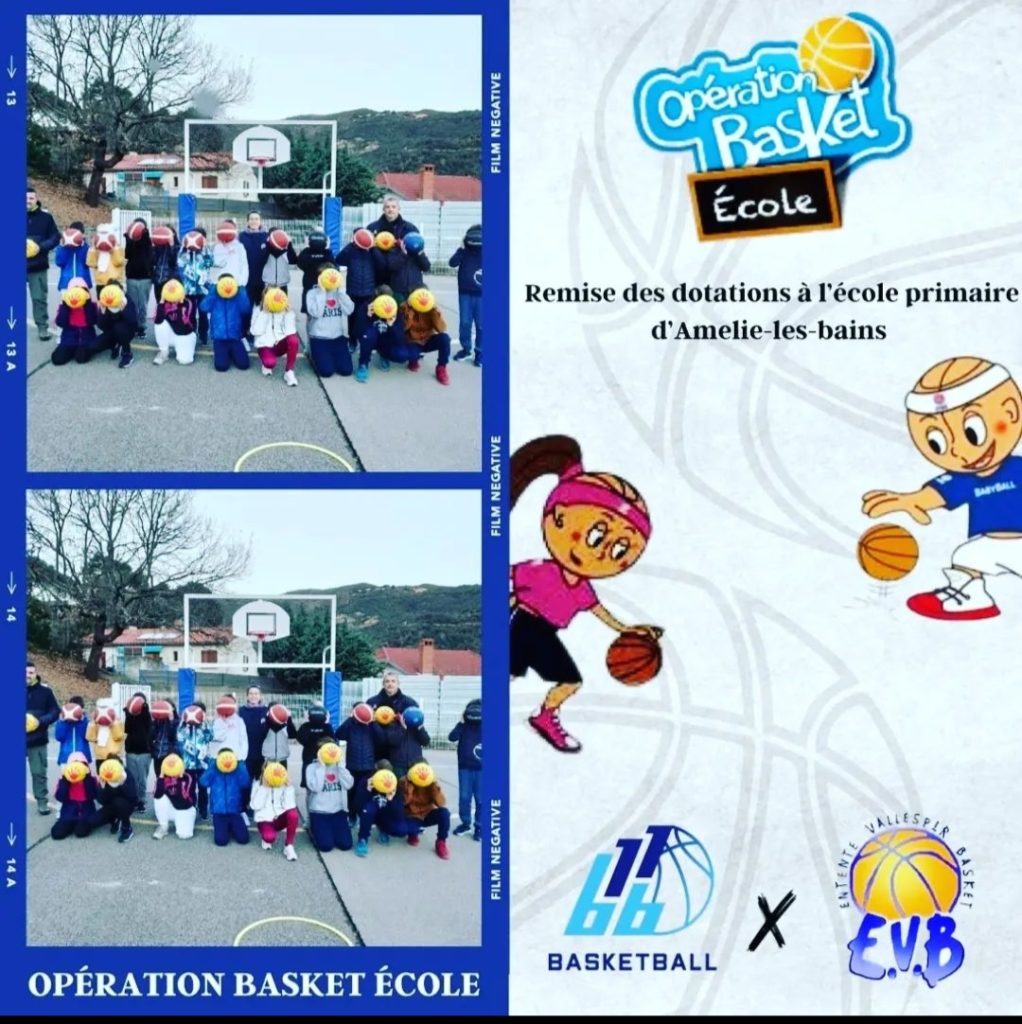 opération basket école OBE école primaire Amélie les Bains